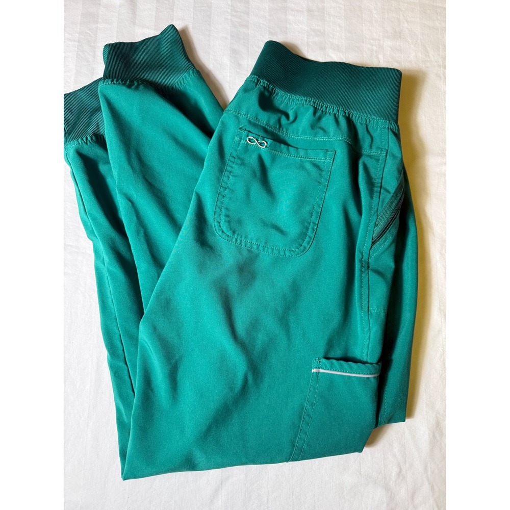 Cherokee Infinity Women Scrub Pants Jogger Hunter Green SP Hospital Nursing